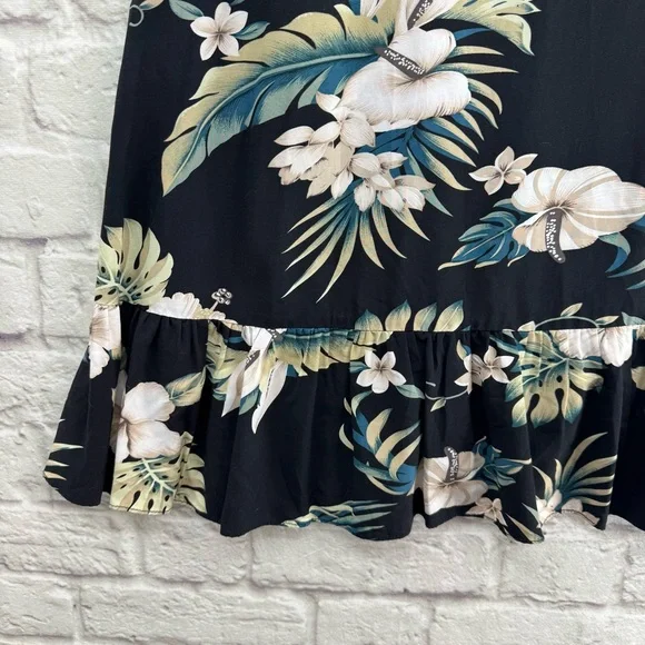 Winnie Fashion Vintage Hawaiian Floral Dress Medium Made in Hawaii - Picture 3 of 11